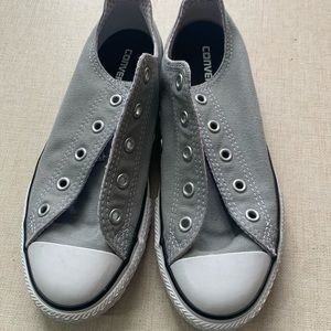 Junior Converse All Star Chuck Taylor Gray Sneakers Size 3